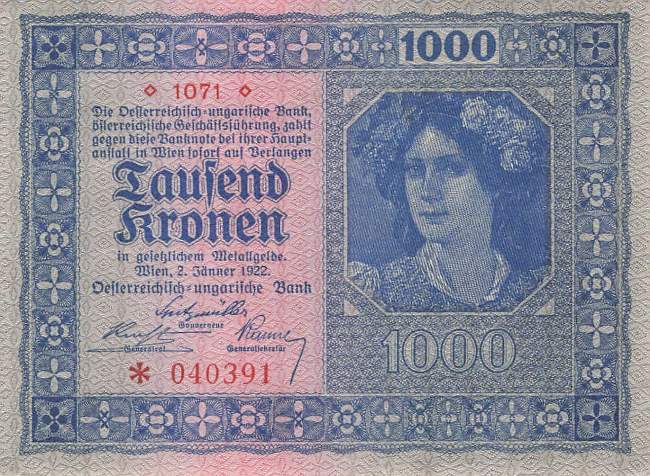 1000 Kronen p.78 1922